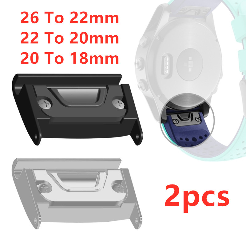 Silicone Watch Band 22Mm - 2 sztuki adapterów pasm do zegarków