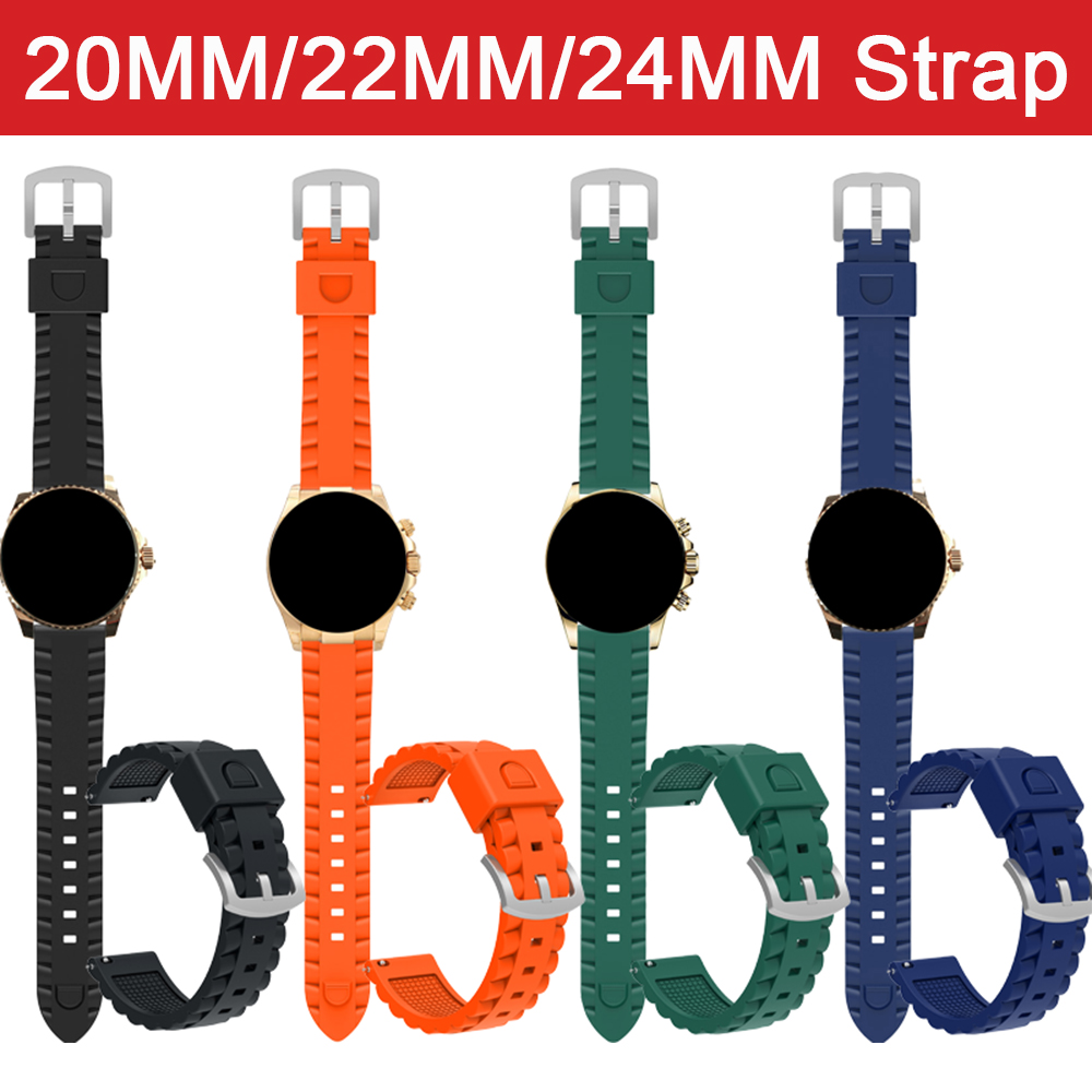 Silicone Watch Band 22Mm - Miękki silikonowy pasek do 20mm 22mm