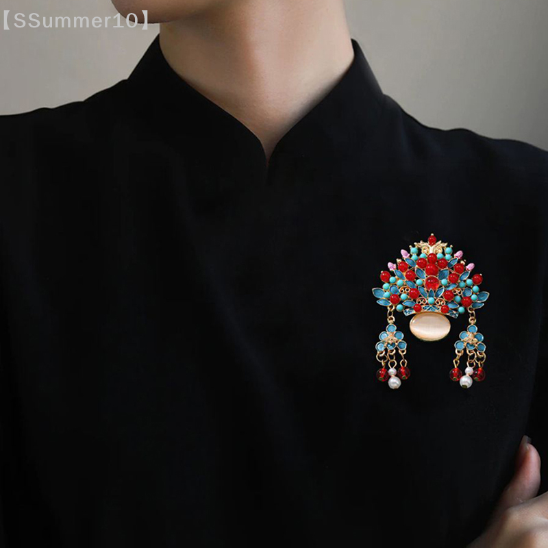 Buckle Pin Ss - 【SSummer10】Oryginalna broszka z kwiatem i frędzlami