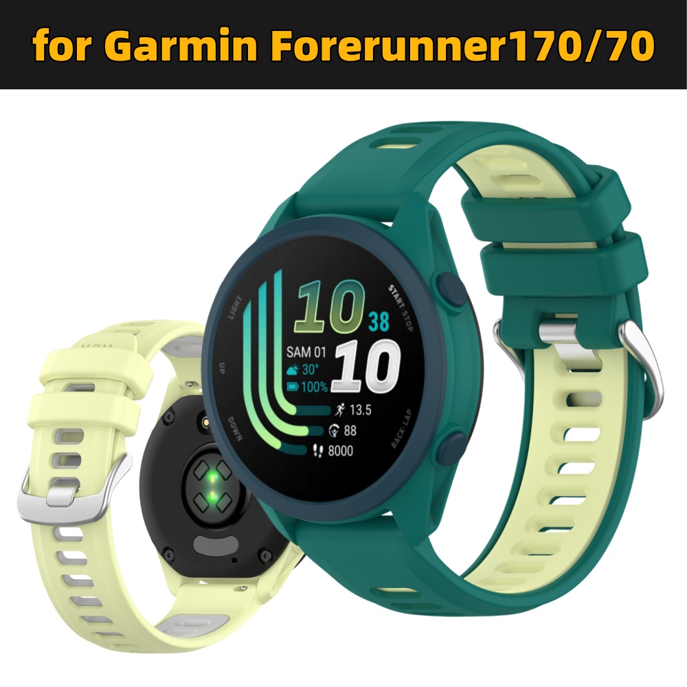 Silicone Watch Band 22Mm - Dwukolorowy silikonowy pasek sportowy do zegarka