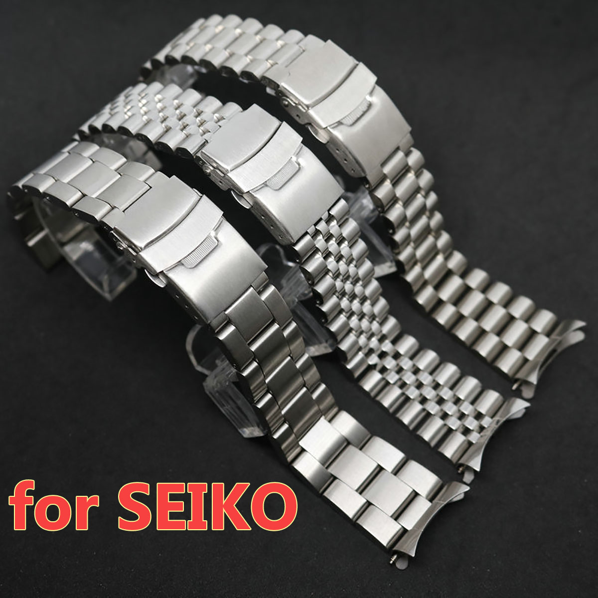 Suede Strap Watch - Zakrzywiony pasek do Seiko luksusowy solidny