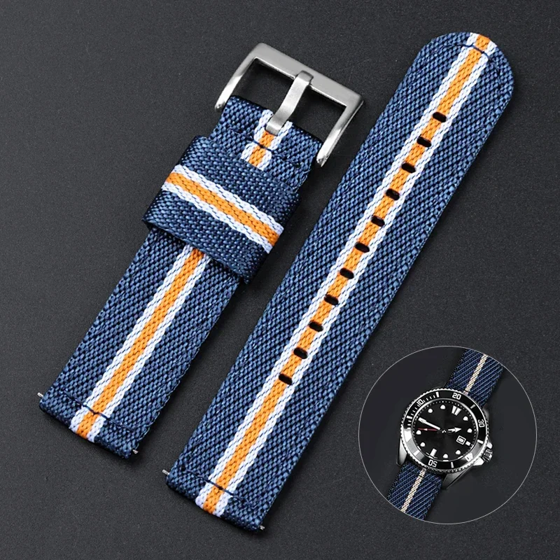 Suede Strap Watch - Nylonowy pasek z szybkozłączką do zegarka