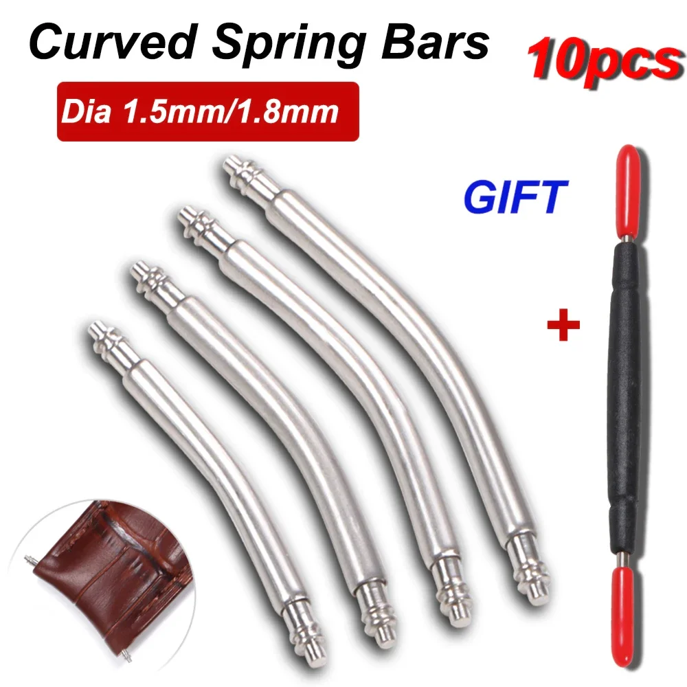 Curved Spring Bar - 10szt Zakrzywiony pręt sprężynowy o średnicy