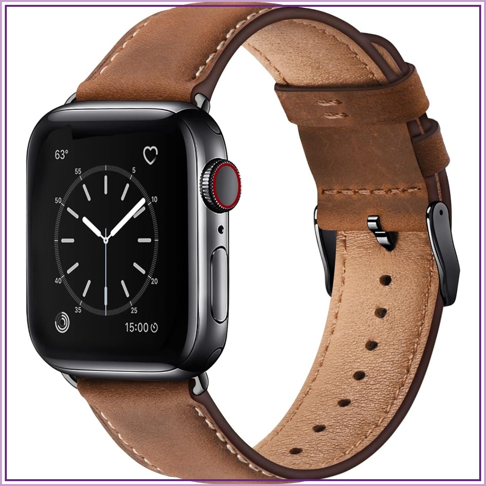Leather Watch Band Men - Pasek ze skóry licowej kompatybilny z
