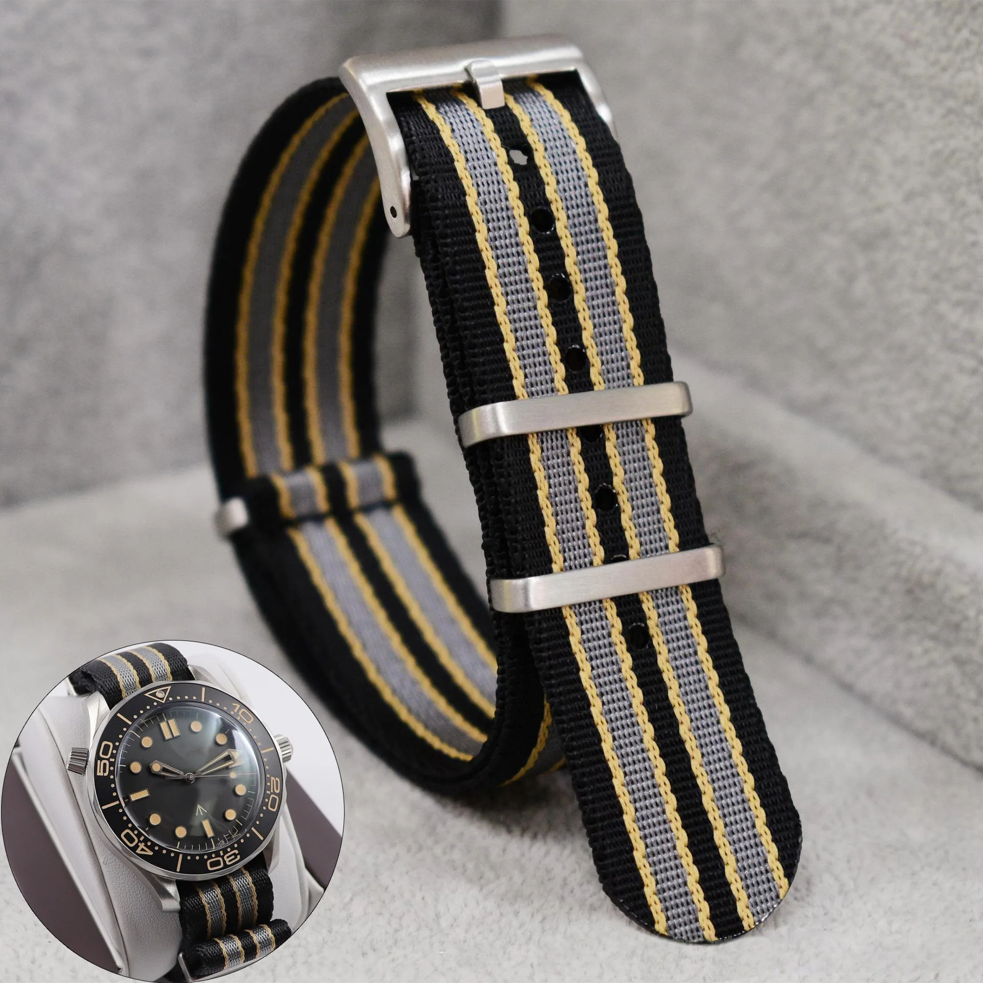 Nato Strap Nylon - Nylonowy pasek do zegarka 20 mm