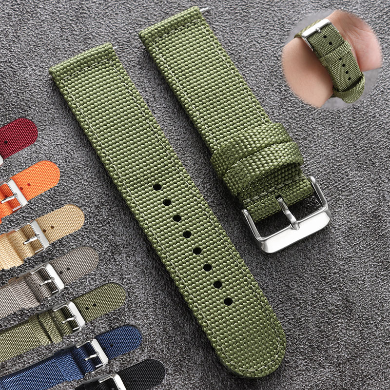 Canvas Strap Watch - Pasek do zegarka nylonowy 18mm 20mm