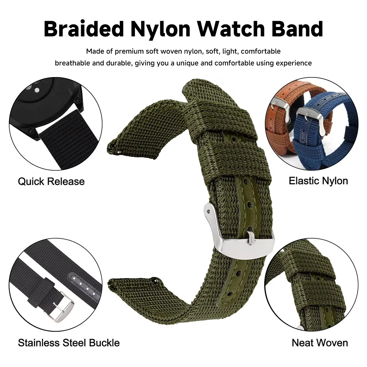 Wysokiej jakości nylonowy pase – Canvas Strap Watch recenzja i cena