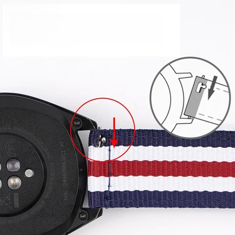 Pasek do zegarka nylonowy 20mm – Canvas Strap Watch recenzja i cena