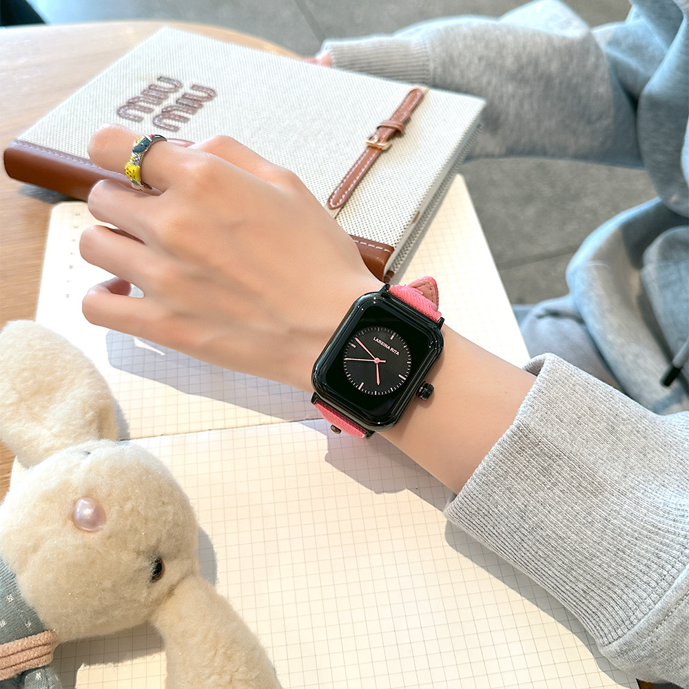Nowy stylowy zegarek kwadratow – Canvas Strap Watch recenzja i cena