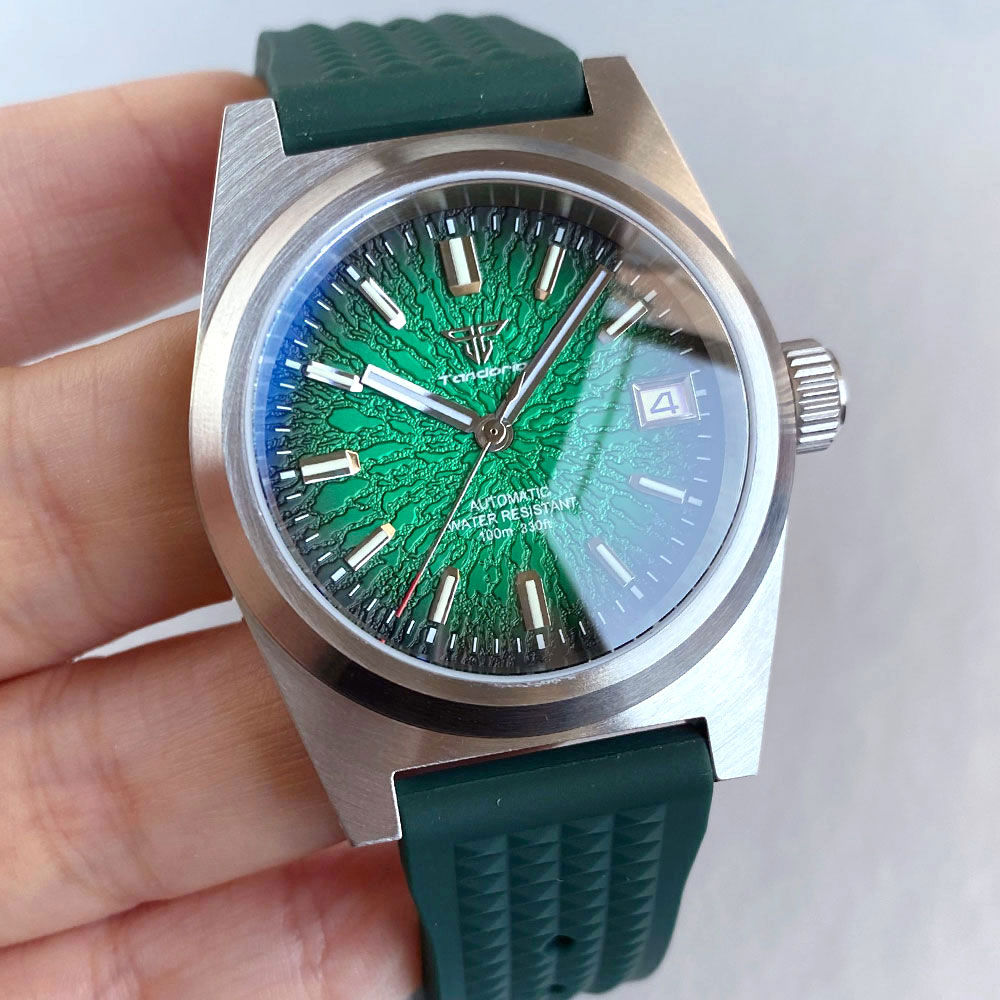 Nowy męski zegarek mechaniczny – Rubber Strap Diver recenzja i cena