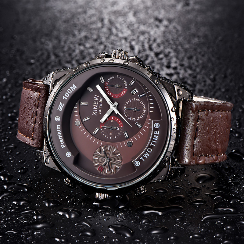 Zegarki męskie marki XINEW, cz – Leather Watch Band Men recenzja i cena