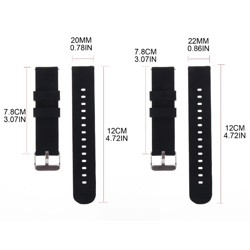 Pasek silikonowy 20/22mm miękk – Silicone Watch Band 22Mm recenzja i cena