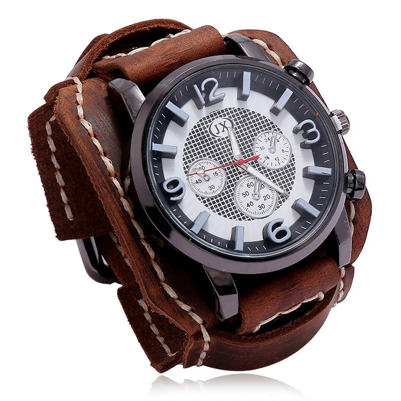 Nowe męskie zegarki Retro praw – Leather Watch Band Men recenzja i cena