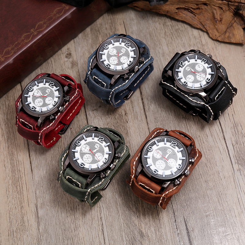 Nowe męskie zegarki Retro praw – Leather Watch Band Men recenzja i cena