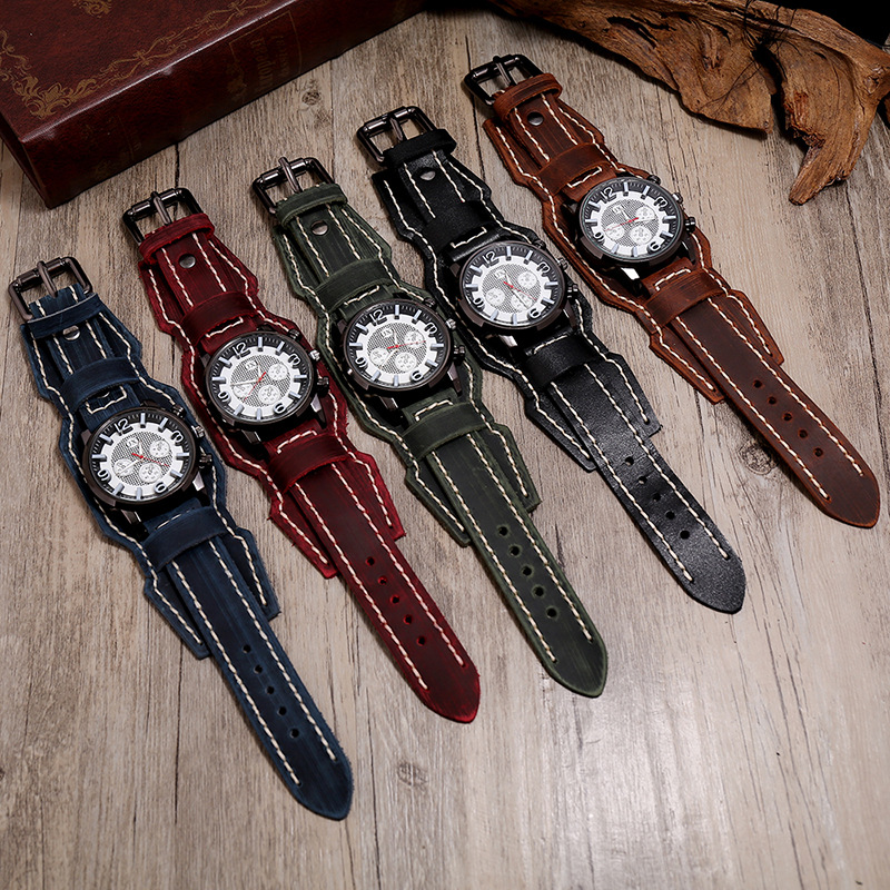 Nowe męskie zegarki Retro praw – Leather Watch Band Men recenzja i cena