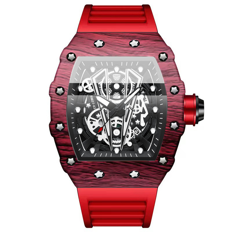 BINBOND B8577 Modny męski zega – Rubber Strap Diver recenzja i cena