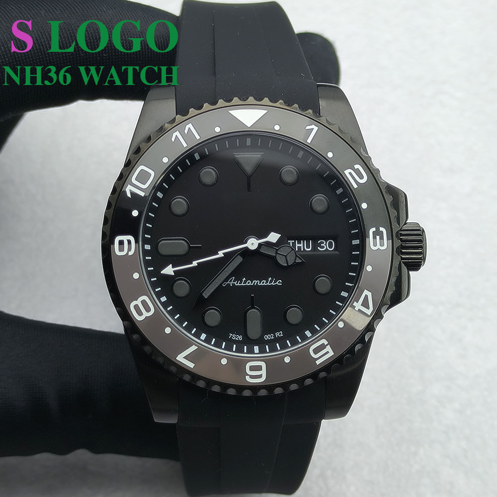 Zegarek męski 40MM NH36, czarn – Stainless Bracelet Diver recenzja i cena