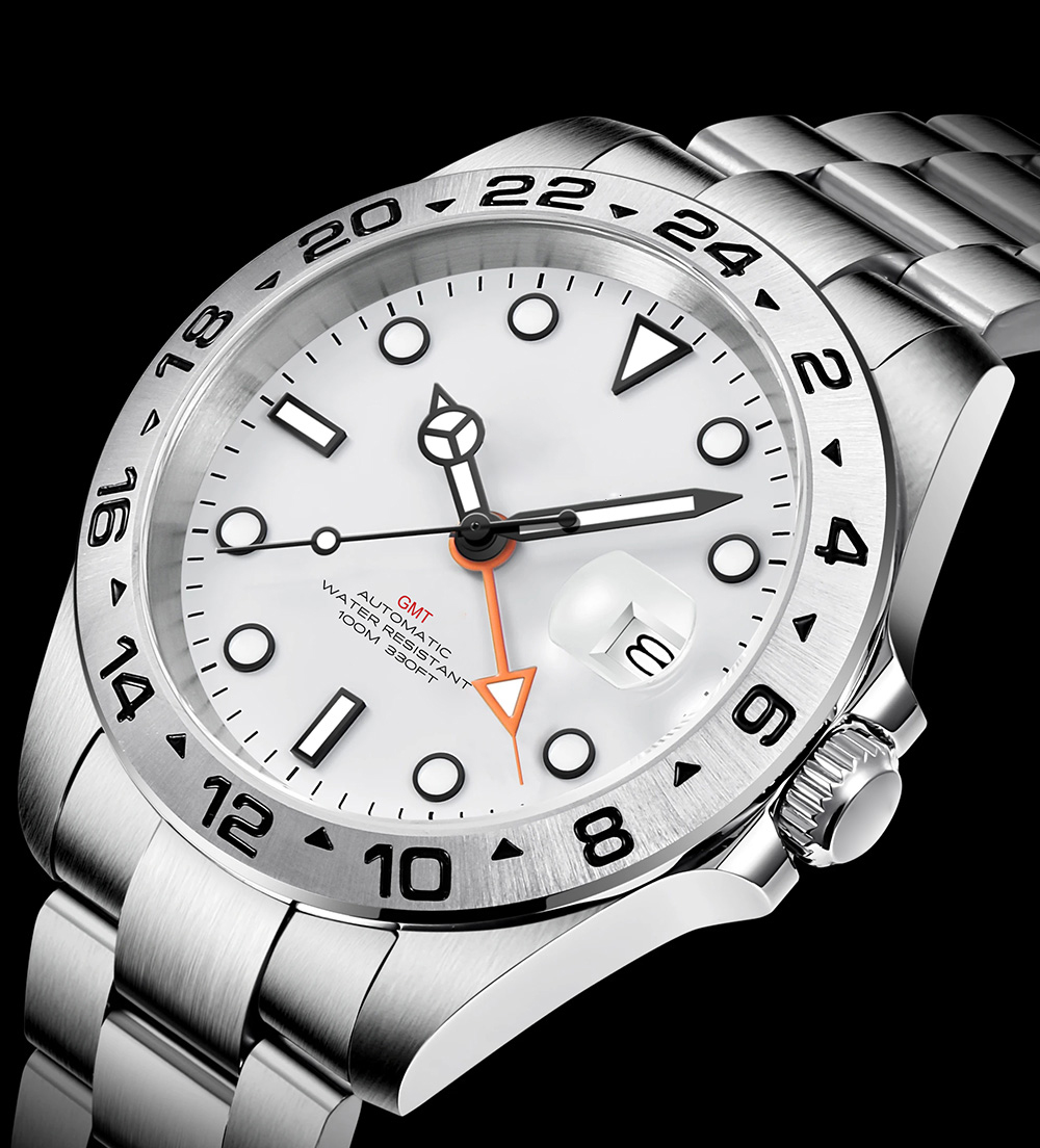 Luksusowy zegarek męski 39mm N – Stainless Bracelet Diver recenzja i cena