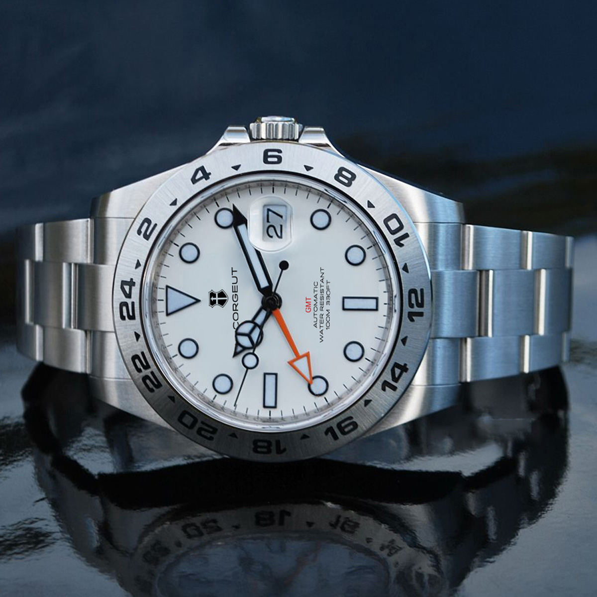 Luksusowy zegarek męski 39mm N – Stainless Bracelet Diver recenzja i cena
