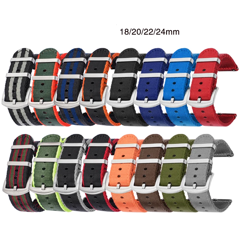 Pasek nylonowy 18/20/22/24 mm  – Canvas Strap Watch recenzja i cena