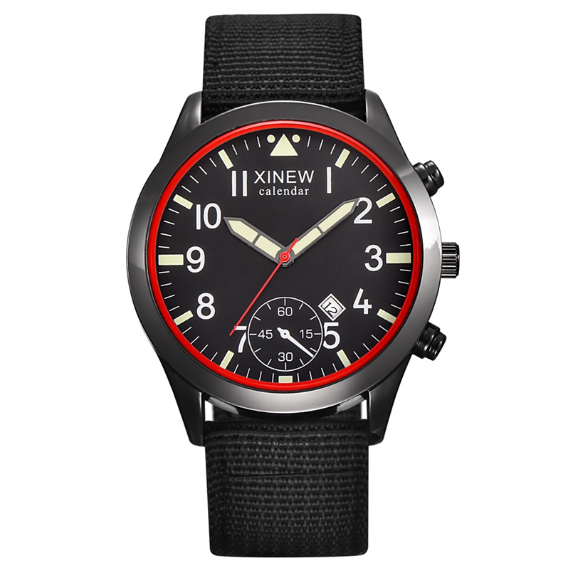 Zegarki XINEW 2020 moda męska  – Canvas Strap Watch recenzja i cena