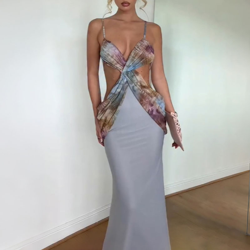 Modna metalowa ozdoba, sukienk – Mesh Strap Metal recenzja i cena