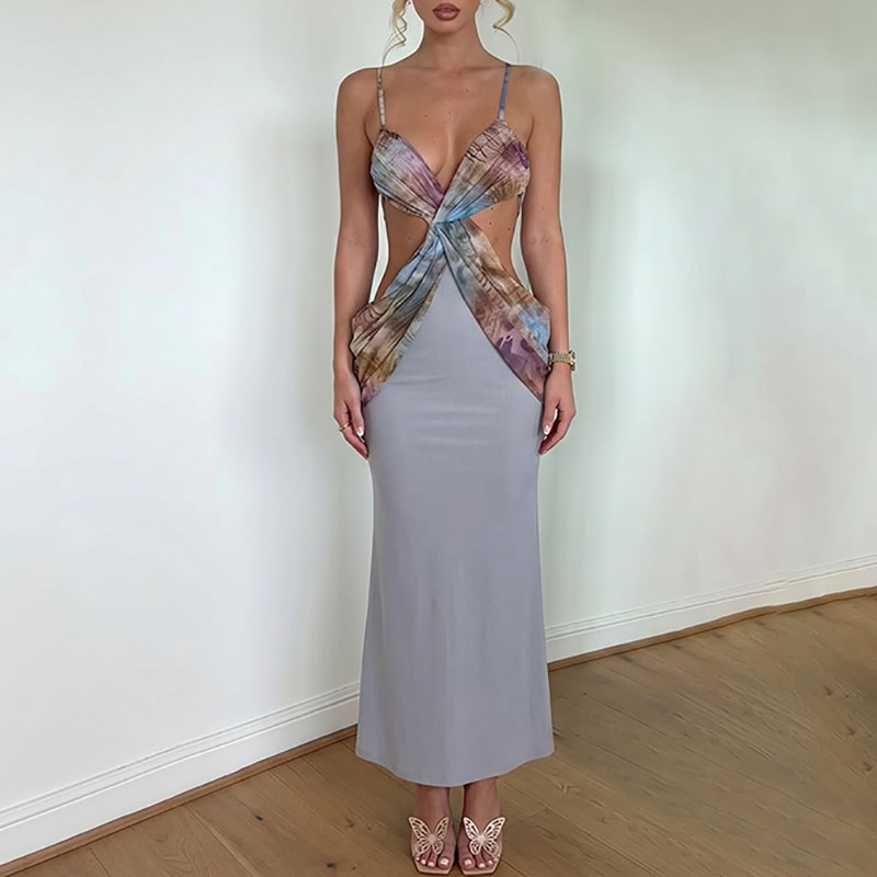Modna metalowa ozdoba, sukienk – Mesh Strap Metal recenzja i cena