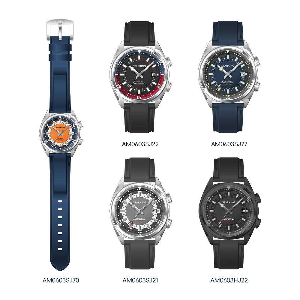 STARKING Męski Zegarek Automat – Rubber Strap Diver recenzja i cena