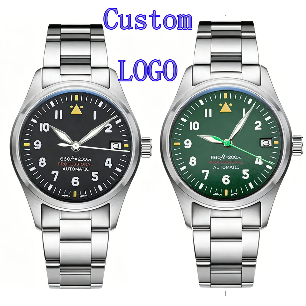 Zegarek Pilot Męski z Własnym  – Stainless Bracelet Diver recenzja i cena