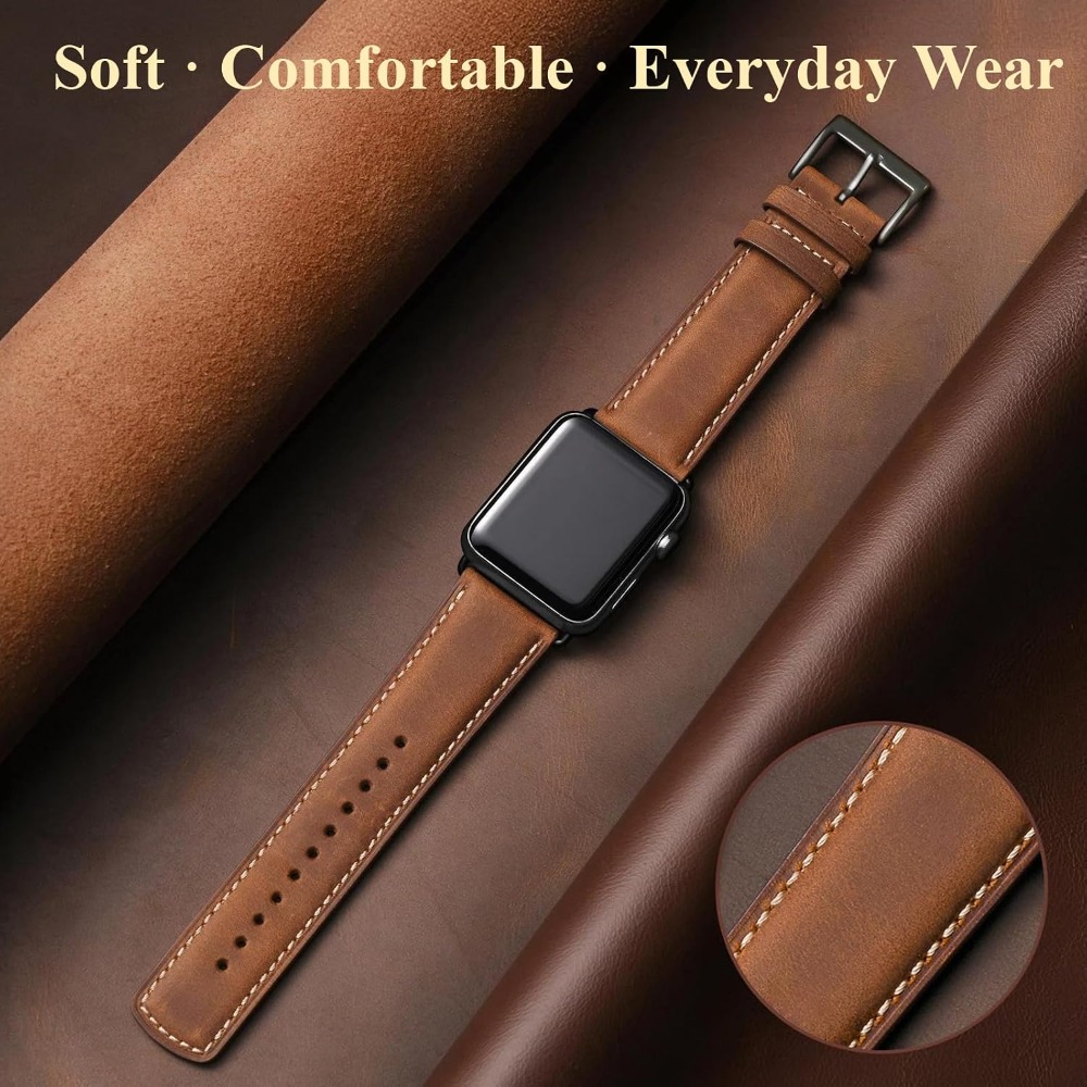 Pasek ze skóry licowej kompaty – Leather Watch Band Men recenzja i cena