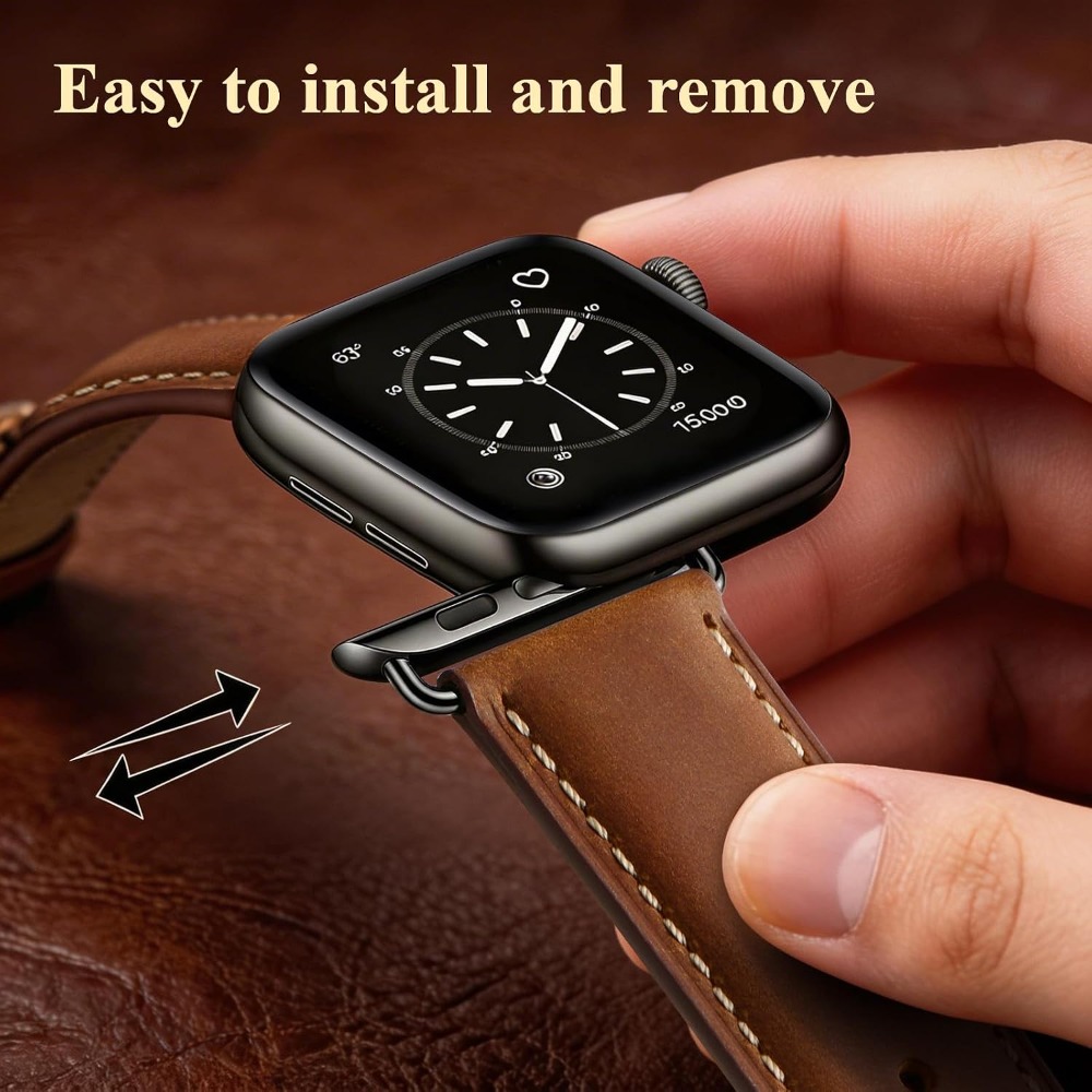 Pasek ze skóry licowej kompaty – Leather Watch Band Men recenzja i cena
