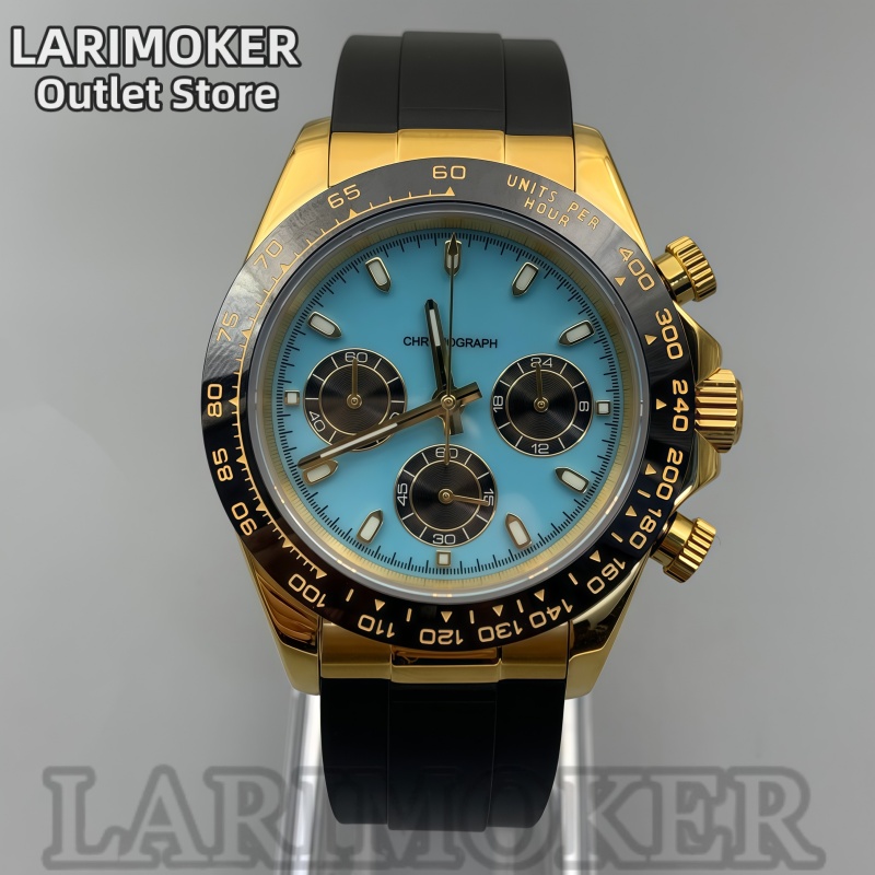 Zegarek męski LARIMOKER 39mm,  – Rubber Strap Diver recenzja i cena