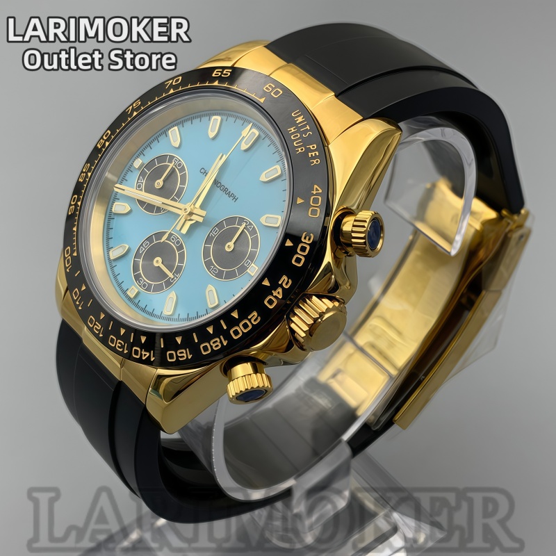 Zegarek męski LARIMOKER 39mm,  – Rubber Strap Diver recenzja i cena