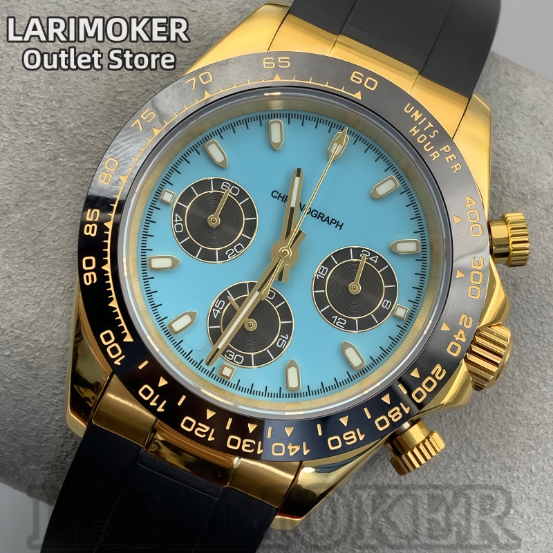 Zegarek męski LARIMOKER 39mm,  – Rubber Strap Diver recenzja i cena