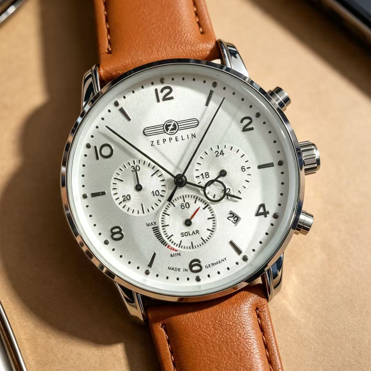 Zegarki męskie Zeppelin Airshi – Leather Watch Band Men recenzja i cena