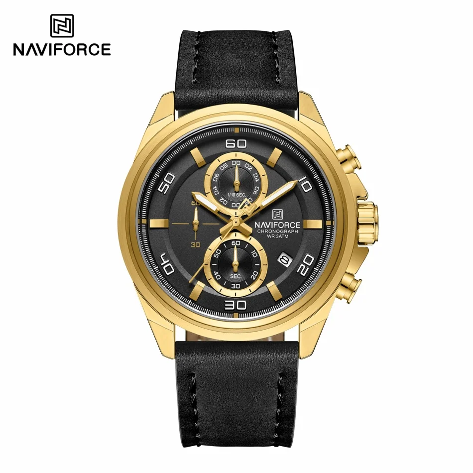 NAVIFORCE zegarki na rękę z pr – Leather Watch Band Men recenzja i cena