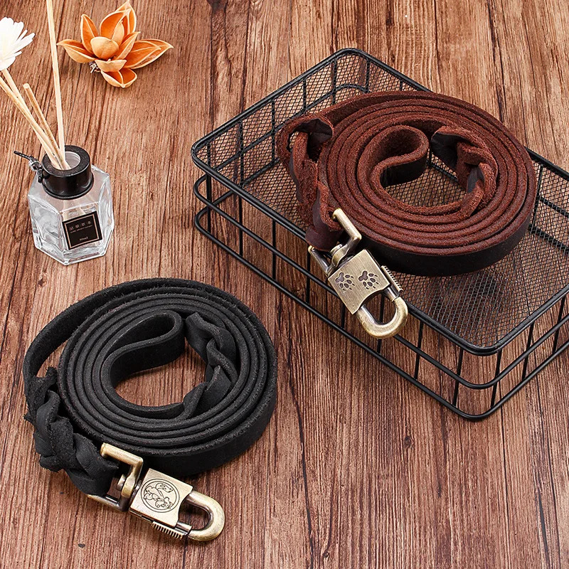 Smycz dla psa z prawdziwej skó – Leather Strap Quick Release recenzja i cena