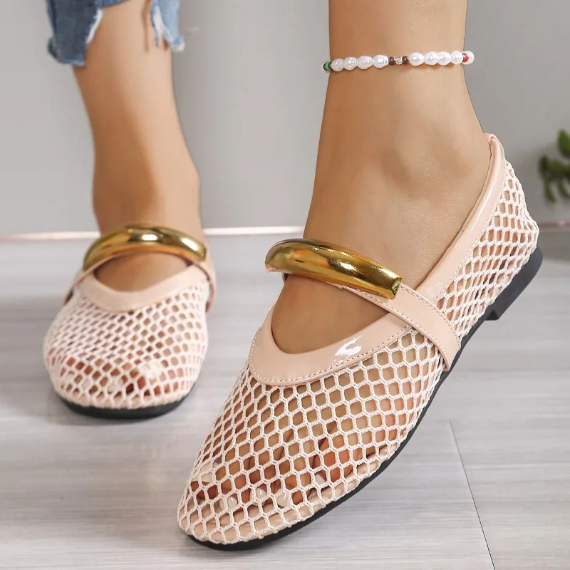 Damskie oddychające letnie san – Mesh Strap Metal recenzja i cena