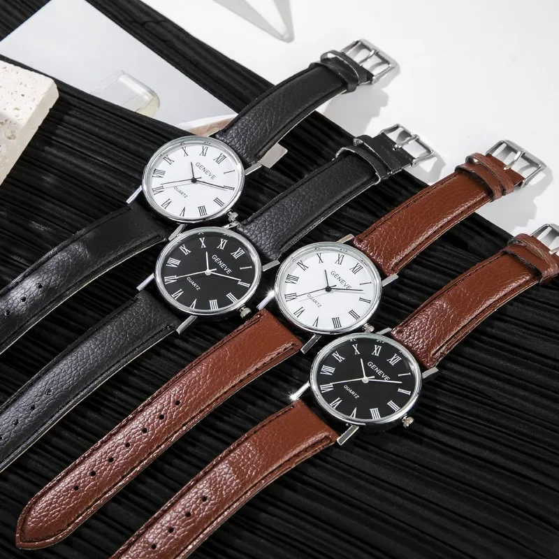 Znana marka męski zegarek kwar – Leather Watch Band Men recenzja i cena