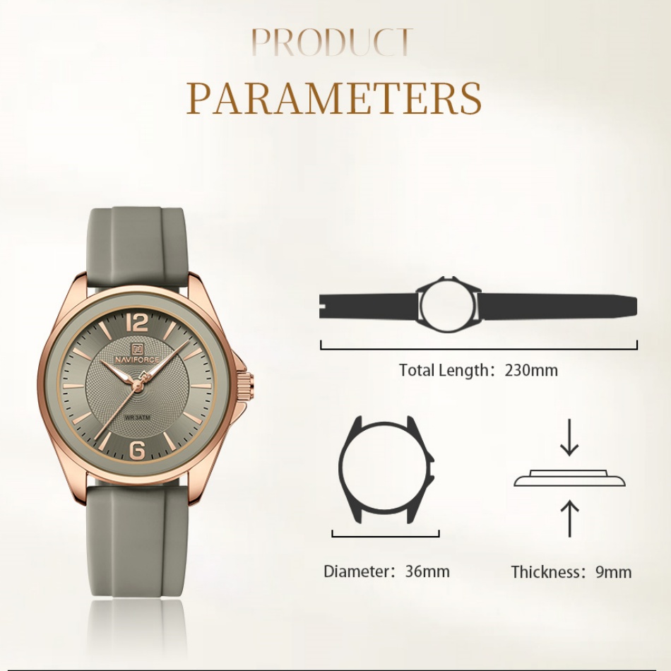 Nowe Zegarki Damskie NAVIFORCE – Silicone Band Women recenzja i cena
