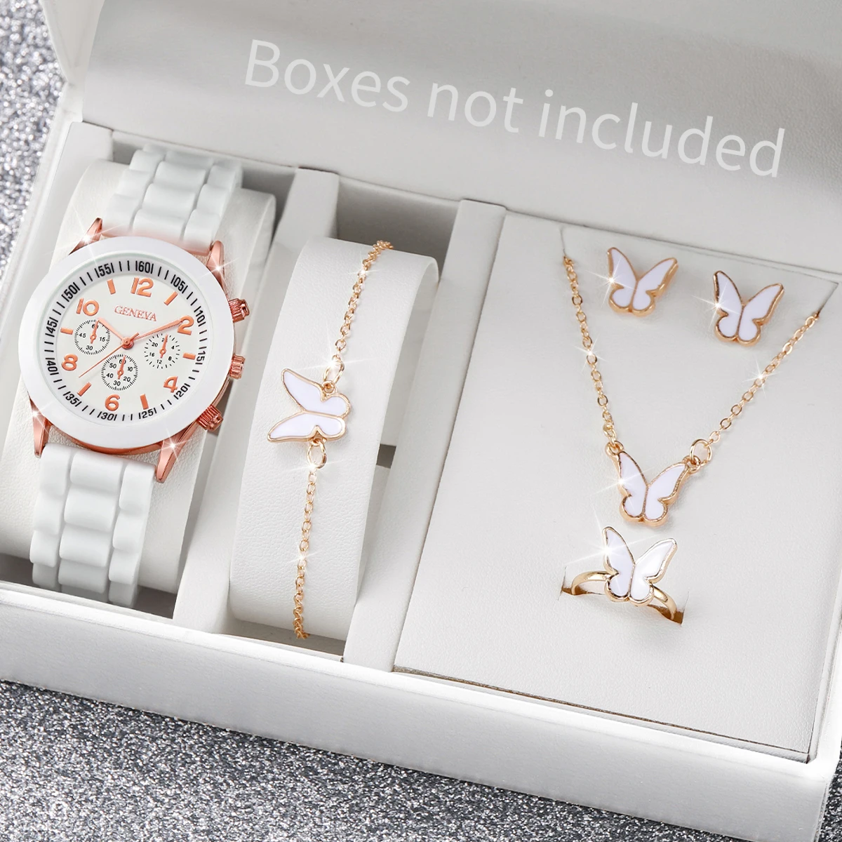 5/6 szt. Modne damskie zegarki – Silicone Band Women recenzja i cena