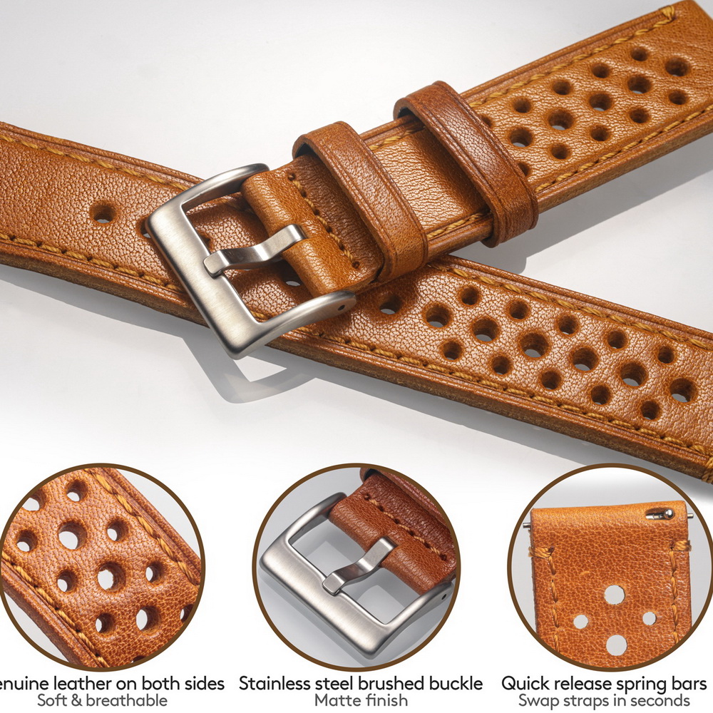 Hemsut Pasek do zegarka ze skó – Leather Strap Quick Release recenzja i cena