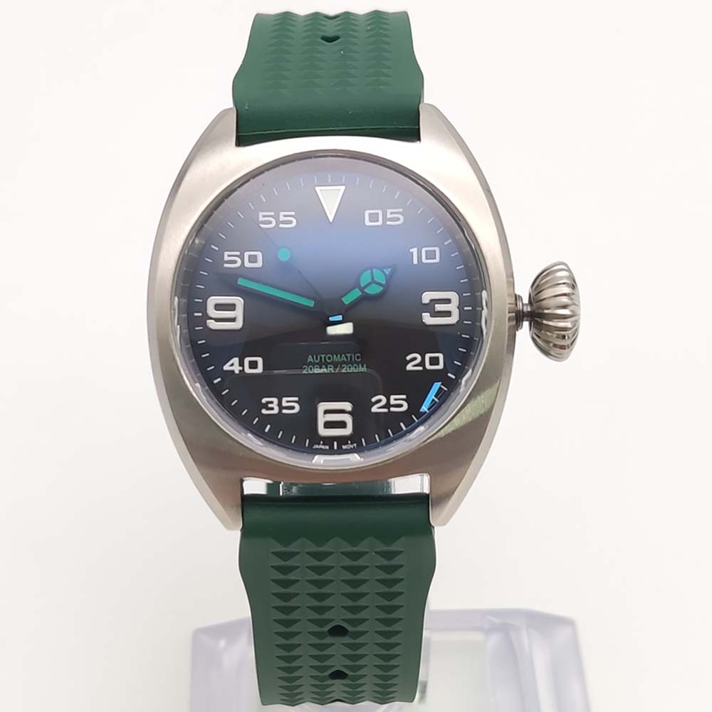 Zegarek modowy 36 mm z mechani – Rubber Strap Diver recenzja i cena