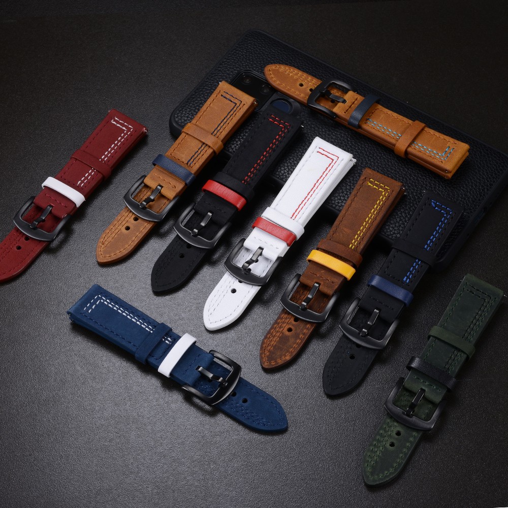 Pasek do zegarka 18mm 20mm 22m – Leather Strap Quick Release recenzja i cena