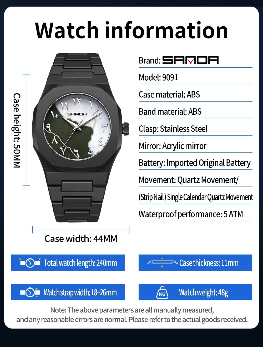 Zegarek kwarcowy SANDA Fashion – Rubber Strap Diver recenzja i cena