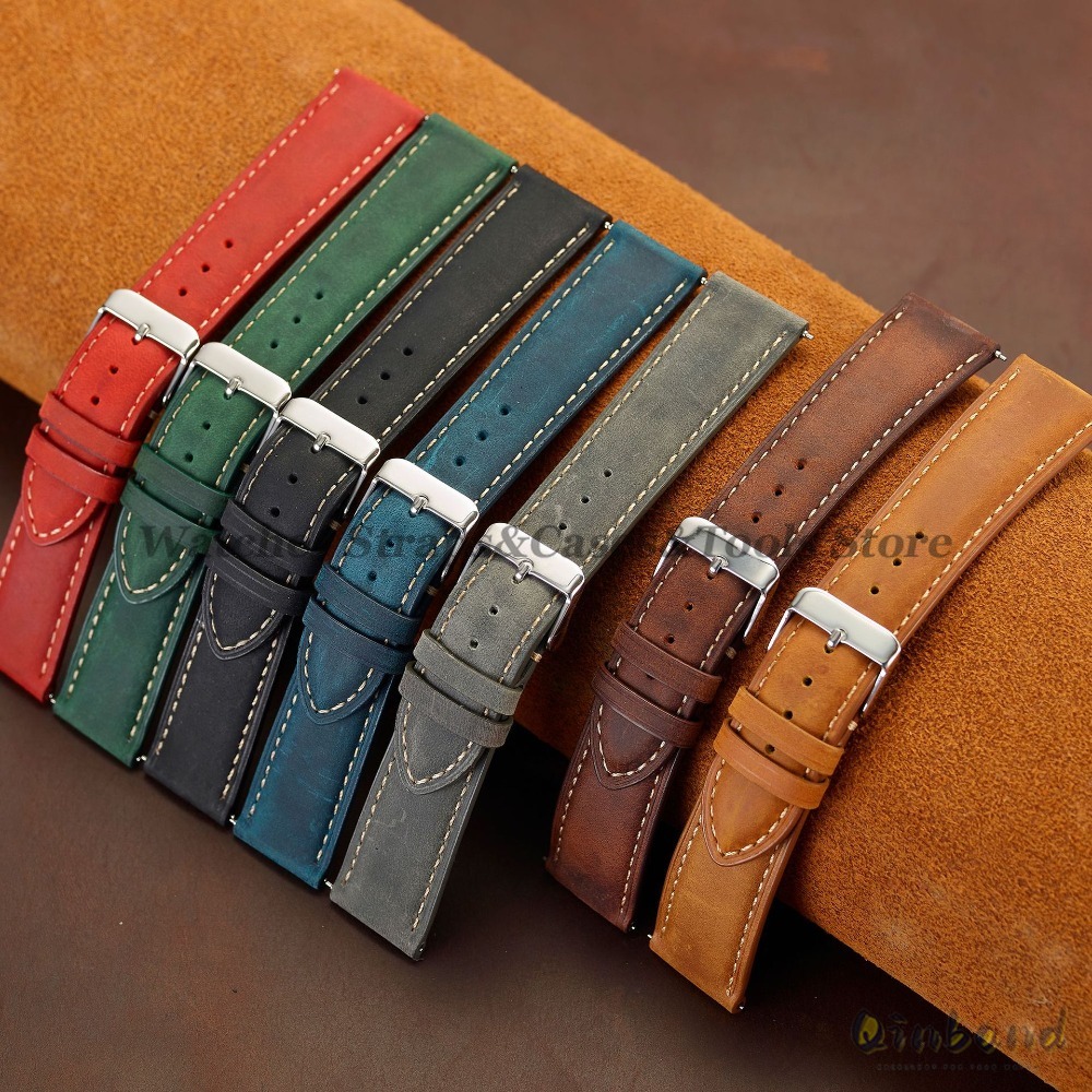 Pasek do zegarka ze skóry bydl – Leather Strap Quick Release recenzja i cena