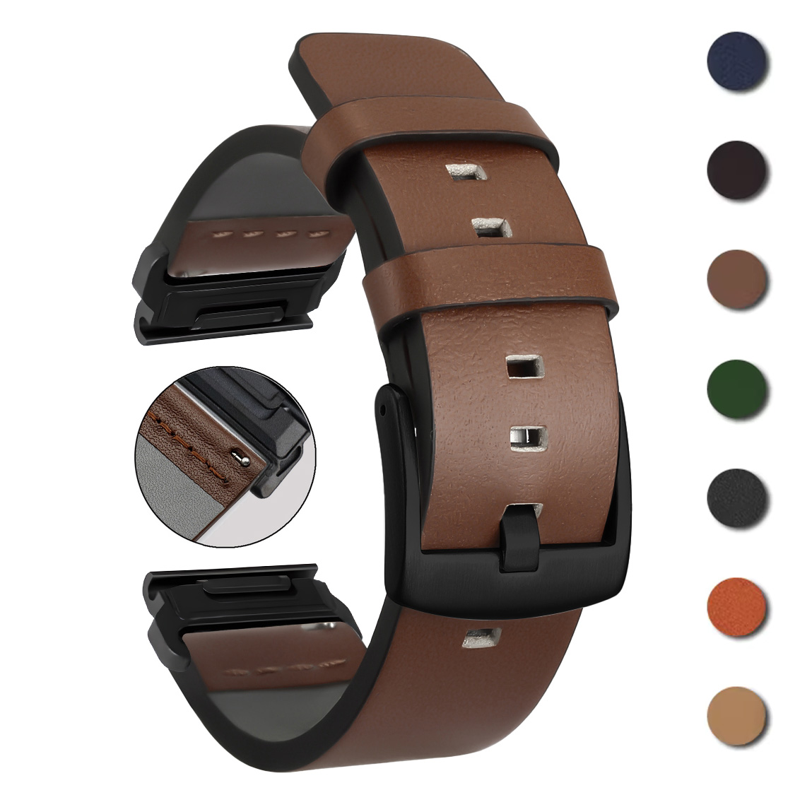 Pasek 26 mm 22 mm Quick Fit do – Leather Strap Quick Release recenzja i cena