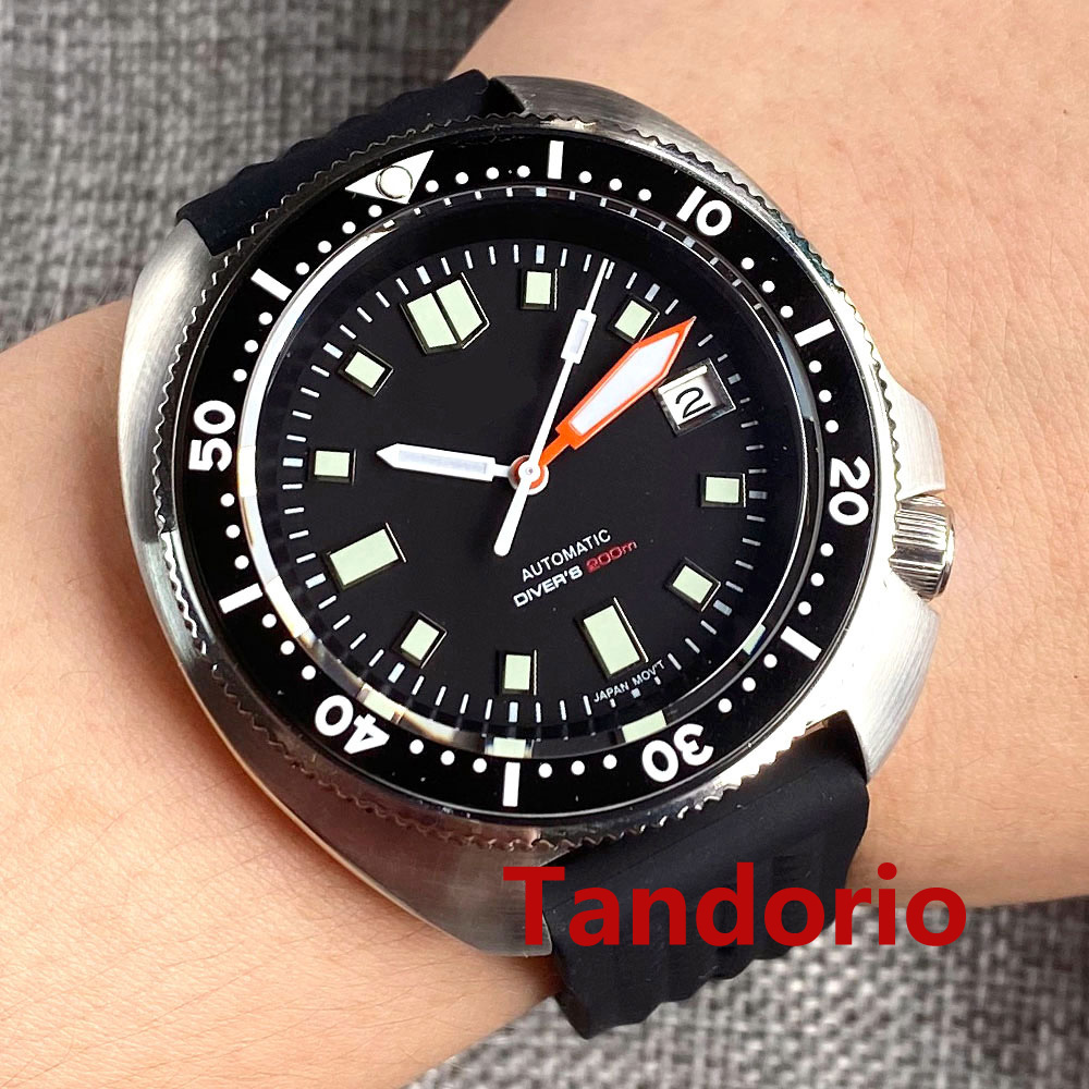 Zegarek męski Tandorio 44mm z  – Rubber Strap Diver recenzja i cena