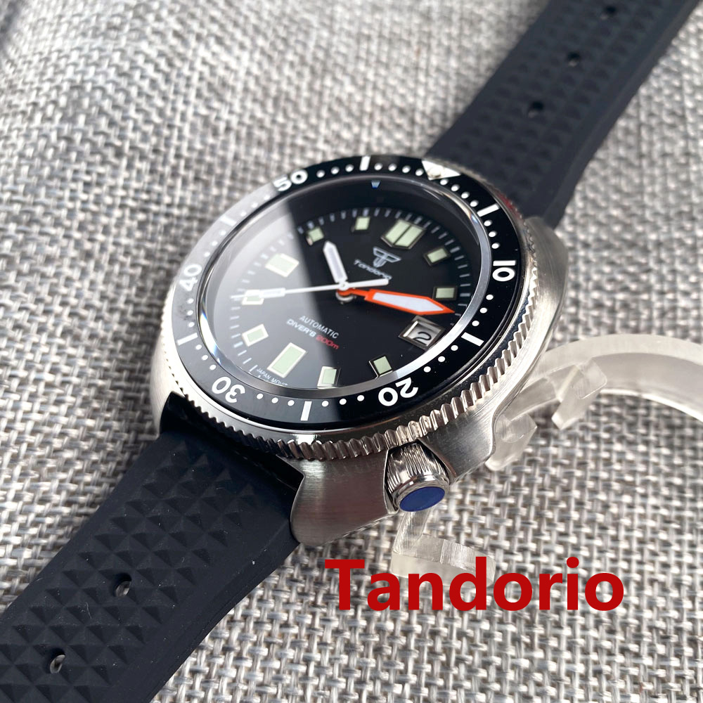 Zegarek męski Tandorio 44mm z  – Rubber Strap Diver recenzja i cena