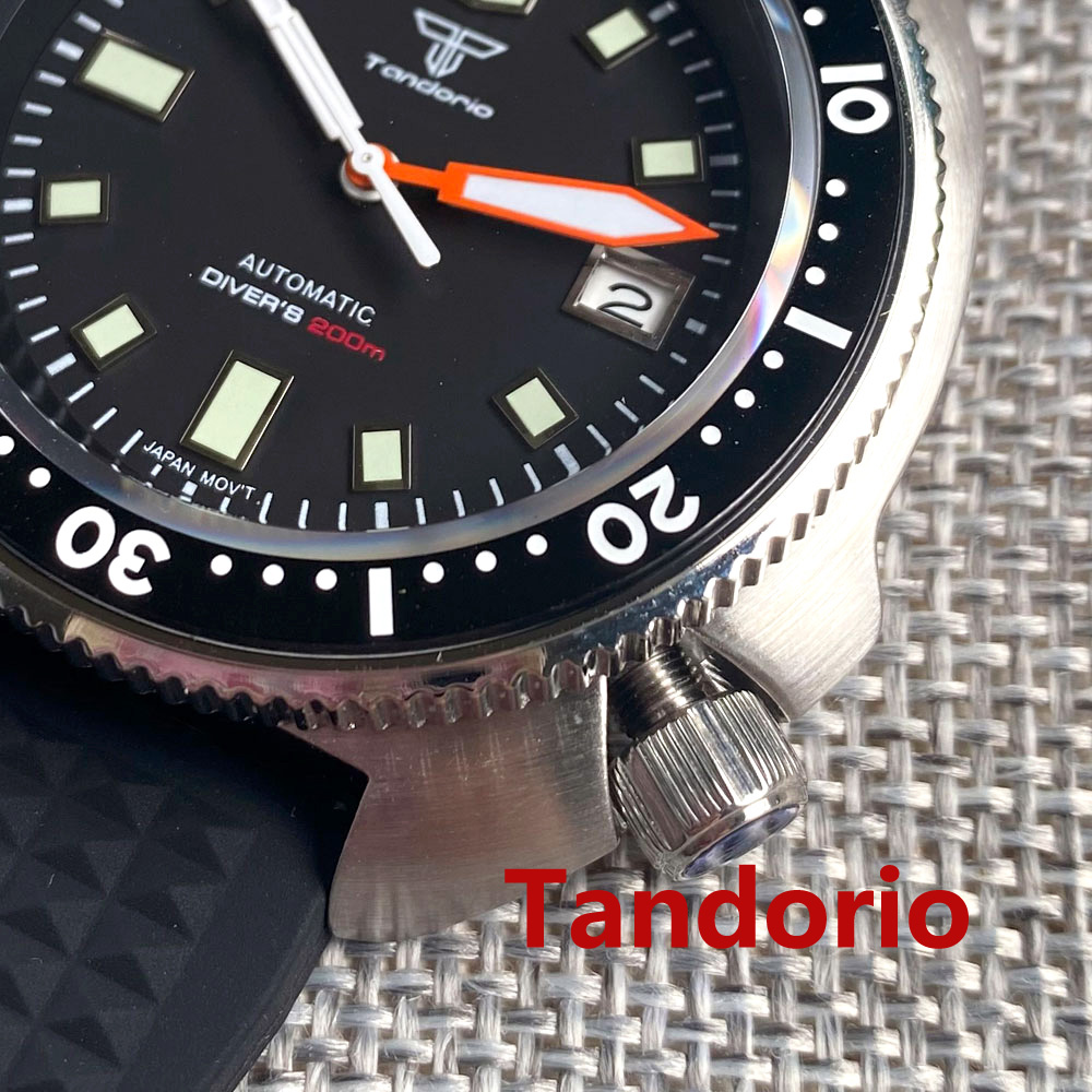 Zegarek męski Tandorio 44mm z  – Rubber Strap Diver recenzja i cena